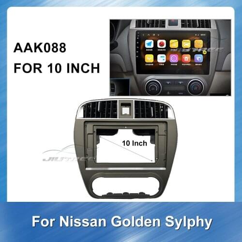 Car DVD Frame Audio Fitting Adaptor Dash Trim Facia Panel For NISSAN Golden SYLPHY Panel Dashboard ABS plastic Installation