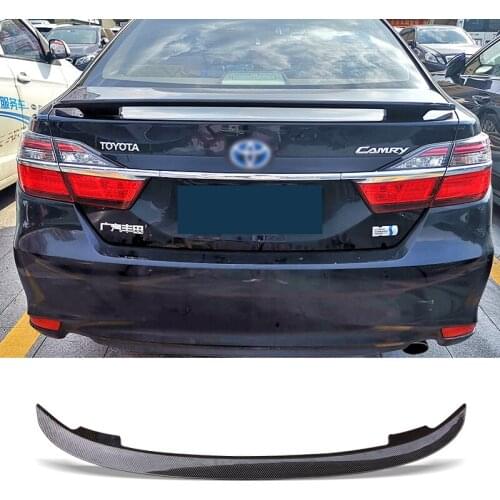 Trunk Spoiler Carbon Surface MT For Toyota Camry 2012 - 2015 Style Car Refit Accessories Rear Wing