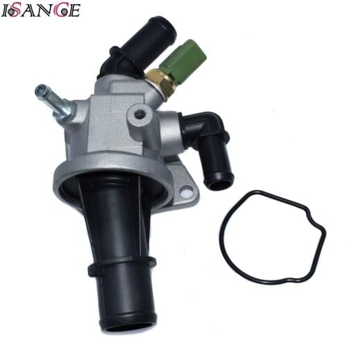Thermostat + Housing W/ Sensor Gasket Seals For Fiat Lancia 500 C DOBLO IDEA PANDA PUNTO MUSA YPSILON 55180041 55224021 55182499