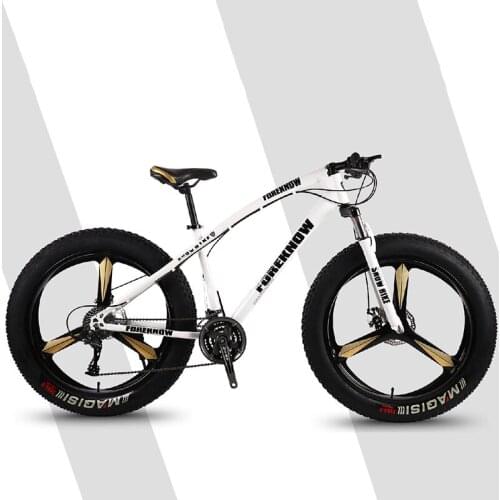 Bicycle Mountain Bike Three Knife One Wheel Riding Off Road Wide Tires Adult Leisure Speed Male and Female Students
