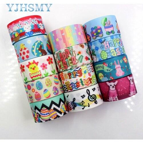 YJHSMY D-171227-520,10 yards, 25 mm Cartoon Printed grosgrain ribbons,DIY handmade Hair accessories Material wedding gift wrap