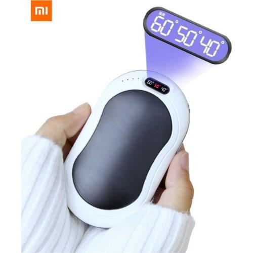 Youpin Hand Warmer 10000 MAh USB Power Bank Electric Portable Pocket Hand Warmer Digital Display Multi-Function Pocket Cloth Bag