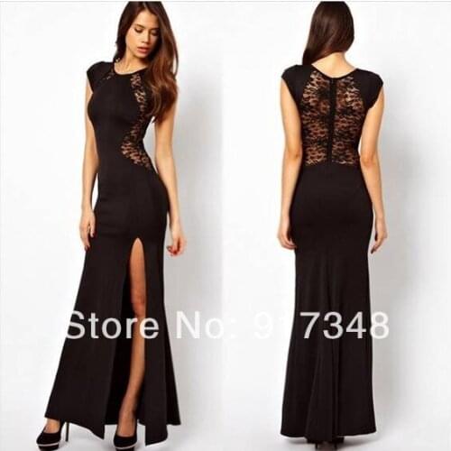 Hot Sale Womens Long Maxi Dress O-neck Sleeveless Elegant Dresses