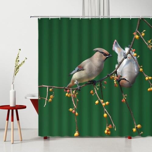 Animal Shower Curtain Set Bird Curtains In Rooms And Halls Modern Bedroom Curtains Bathroom Curtain Set Bedroom Decoration