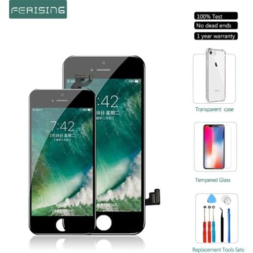 AAAAA Top LCD Display For iPhone X XR XS max 6 7 8 6S Plus 11 Pro LCD 3D Touch Screen Digitizer Replacement For iPhone 5 5S SE 2