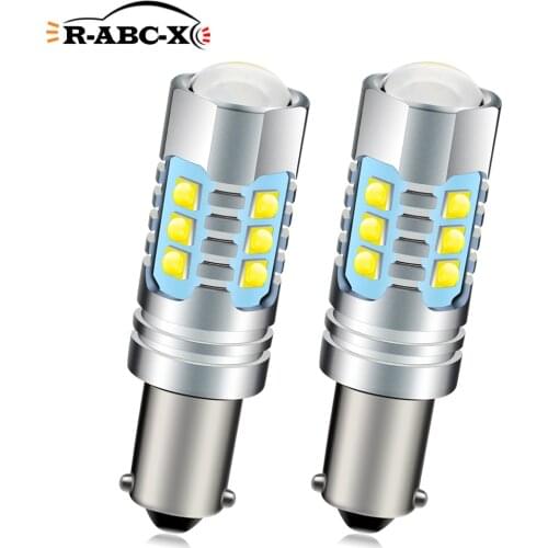 Pair 12V-24V 80W 50W 30W BA9S T4W BAX9S H6W H21W BAY9S Canbus LED Bulbs Super Bright 800Lm Back Up Reversing Lights Yellow White