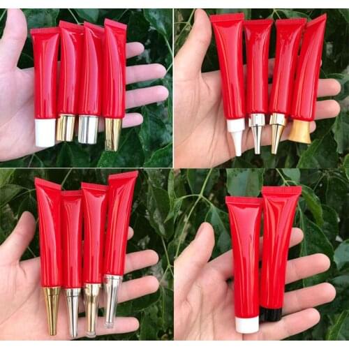 300pcs 20g 20ml High Class Empty Red Eye Cream Storage Tube, Cosmetic Soft Hose Containers,Squeeze Skin Care Cream Soft Tube