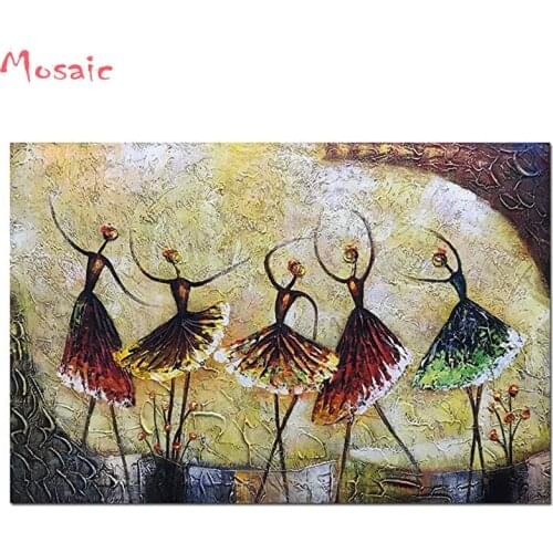 Diamond Painting Ballet Dancer Girl Full Square Picture of Rhinestones Diamond Embroidery for Baby,Wedding and Parents gift