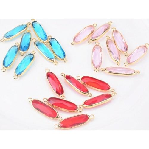 30pcs 6x25 long oval Shape Crystal Rhinestone beads for needlework sew on rhinestone for garment/bag/shoes