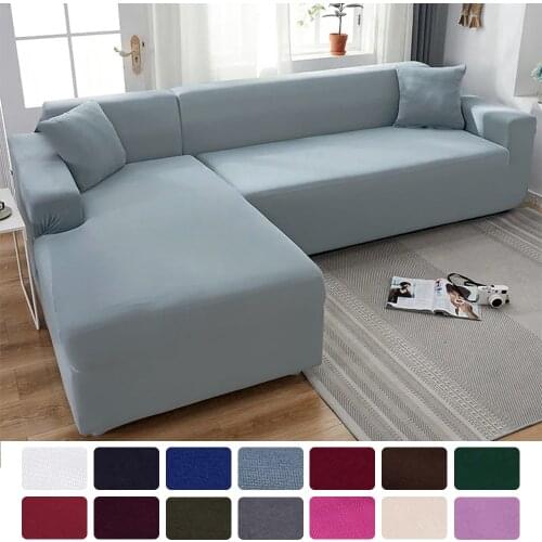 Sofa Cover L Shape Sofa 1/2/3/4 Seater Person Elastic Fabric thick Sofa Couch protector Slip Cover Universal Chair Protector
