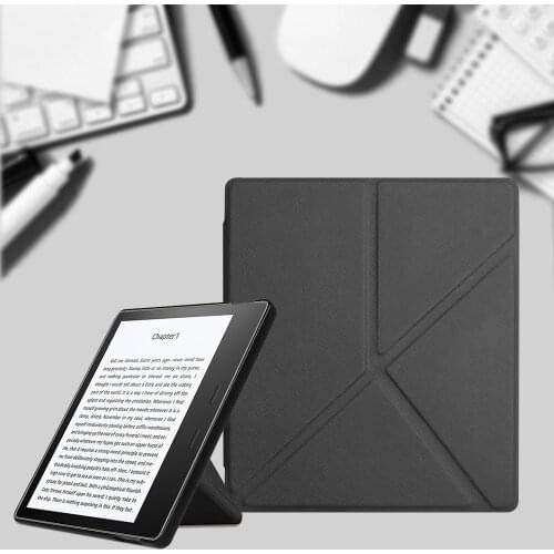 Origami Case for Kindle Oasis 2019, PU Leather Stand Cover for Kindle Oasis 3 Magnetic Folding Protective Shell