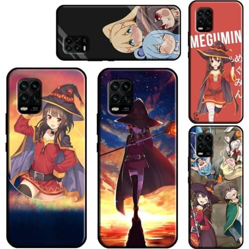 Anime Konosuba Megumin For Xiaomi Mi 11 Lite Case 11 Ultra 10T Pro POCO X3 M3 Pro F3 Cover For Xiaomi Mi 11 Case