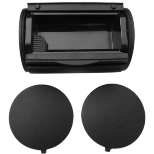 Black Rear Ashtray Bin Ash Tray + Side Caps For Vw Bora Jetta Golf 4 Mk4 1J0 857 962H +1J0 863 359E