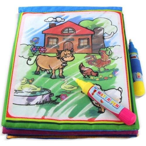 Kids Magic Water Doodle Drawing Painting Arts And Crafts Toy Scratch Water Cards Coloring Drawing Book Paper Pen For Helpful