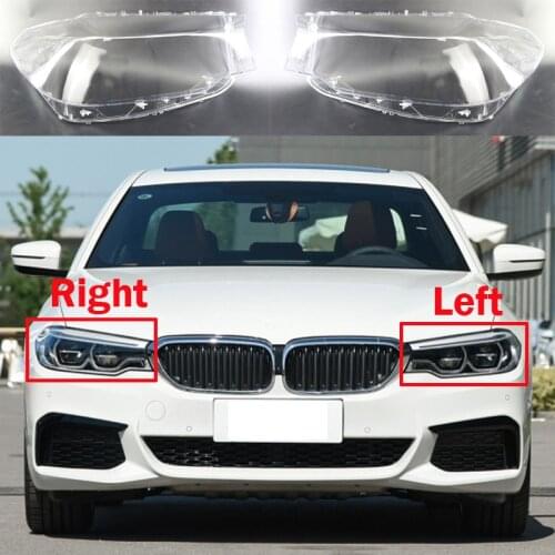 For BMW 2016-2019 5 Series G30 G38 525i 530i 540i Car Front Headlight Cover Headlamp Lampshade Lampcover Glass Lens Light Shell