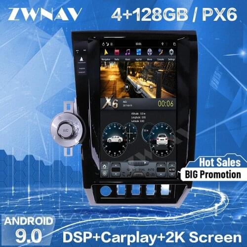 128G Tesla Screen Carplay For Toyota Tundra Sequoia 2007 2008 2009 2010 2011 2012 2013 Android 9 Player Audio Radio Stereo Unit
