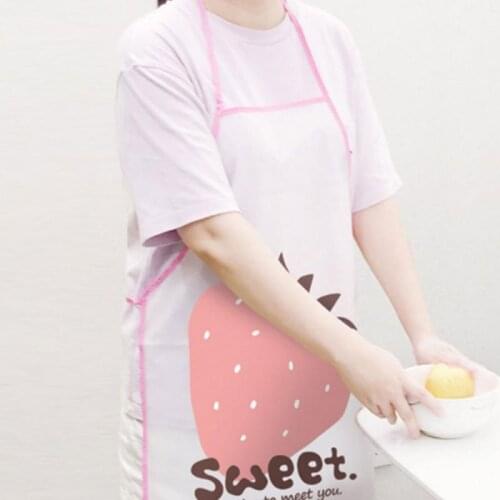 Cute kitchen Sleeveless Apron Waterproof Anti-oil Aprons Cooking Waist Bib Creative Household Women Apron cocina accesorio Hot