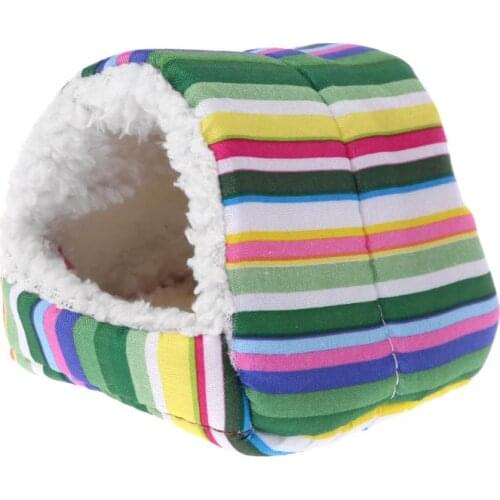 Fleece Small Pet Hamster Cage Sleeping Mat Bed Warm Pad Small Animal House