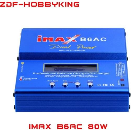 IMAX B6 AC 80W B6AC Lipo NiMH 3S/4S/5S RC Battery Balance Charger + EU US AU UK plug power supply wire