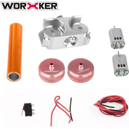 Worker Twill Metal high fps Flywheel Set for Nerf N-Strike Elite Stryfe Blaster/Nerf N-Strike Elite Rapidstrike CS-18 Blaster