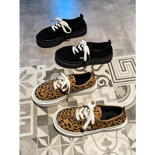 Little white shoes women spring new arrive fashion lace up thick bottom canvas plush casual student wild board shoes