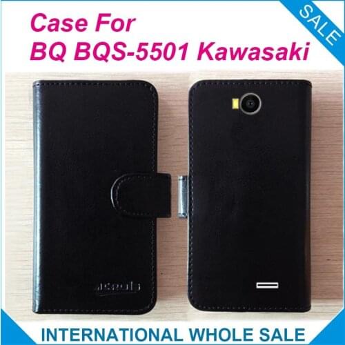 Hot!! 2016 BQ BQS-5501 Kawasaki Case, 6 Colors High Quality Leather Exclusive Cover For BQ BQS-5501 Kawasaki tracking number