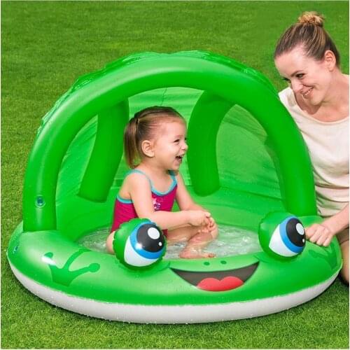 Frog With Canopy Baby Pool 52189 Green