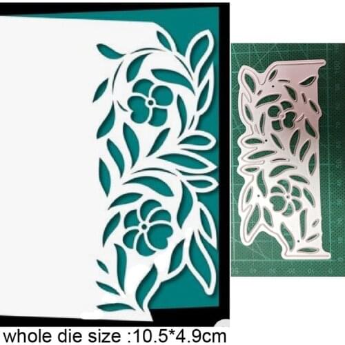 Christmas Flower Leaf Border Metal Cutting Dies Embossing Die Cuts Scrapbooking Stencil Dies DIY Card Making Handmade Craft dies