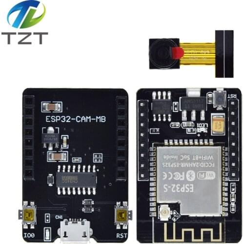 TZT ESP32-CAM WiFi + Bluetooth Module Camera Module Development Board ESP32 with Camera Module OV2640 2MP For Arduino