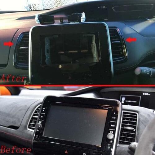 For NISSAN SERENA C27 2017 2018 2019 2020 ABS Dashboard Center Air Outlet Vent Cover Trim Bezel Frame Car Styling Accessories