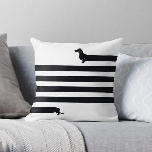 Very) Long Dog Throw Pillow Cushion Cover Polyester throw pillows case on sofa home living room car seat decor 45x45cm