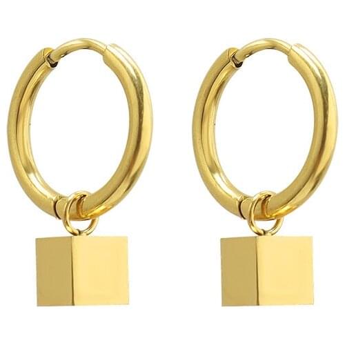 Stainless Steel Simple Fashion Hoop Earrings Designer Gift For Womens Luxury Decoration Earings Fashion Jewelry 2021 Argola