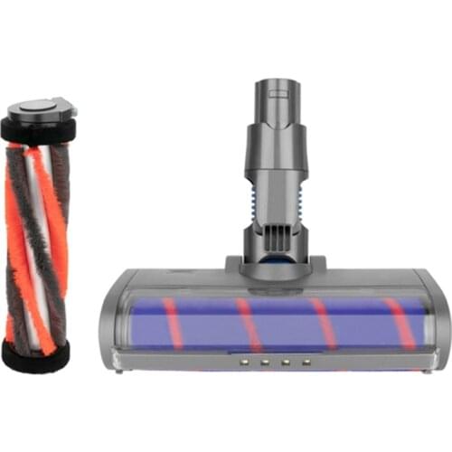 AD-1PCS Roller Brush + Motorized Floor Tool Improved Version Detachable Electric Brush Head for Dyson V6 DC58 59 62
