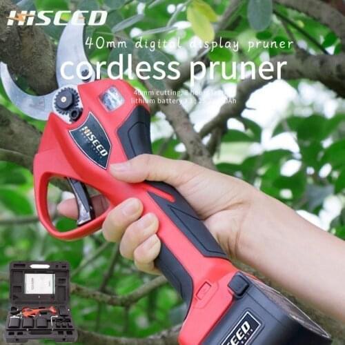 New 40mm 25.2V 1.3kg Electric Pruning Shears Electric Pruner with THREE Lithium Battery