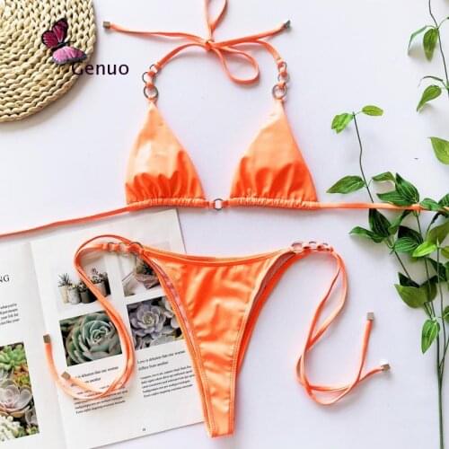 Sexy Micro Bikini String 2021 Swimsuit Neon Bikini Swimwear Women Swimming Suit for Women Bathing Suit Biquini Beachwear Bathers