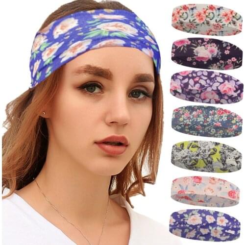 Yoga Wide Hair Bands for Women Men Outdoor Hair Accessories Casual Solid Unisex Elastic Sport Headbands Soft Fabric Fitnes