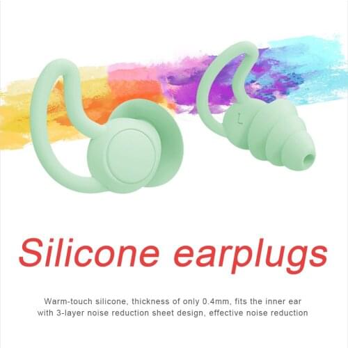 Silicone Ear Plugs swimming earplug Sound Insulation Soft Anti Noise Sleeping Swim Earplugs Noise reduction against the noisy