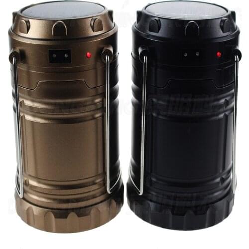 Ultra Bright Collapsible 6 Led Lightweight Solar Camping Lanterns Light For Hiking Camping Emergencies Hurricanes Outages