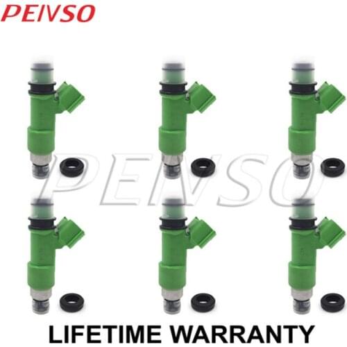 6x 16611-AA740 fuel injector for Subaru LEGACY OUTBACK 3.6L H6 4-Door GAS DOHC