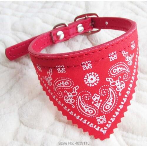 Pet Dog Triangular Scarf Collars Dog Collar with Neckerchief Mixed Colors Available 20pcs/lot