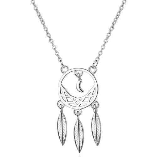 Creative Dream Tassel Necklace harming Female Moon Pendant Clavicle Chain Elegant Lady Wedding Jewelry Gift