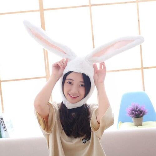 Cosplay Rabbit Props Costume Women Bunny Hat Funny Animal Rabbit Ear Cap Girl Party Rabbit Style Hat Plush Gift Dress Party Hats