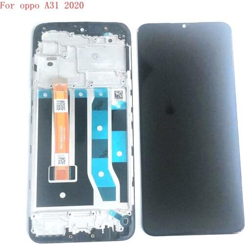 6.5" For Oppo A31 2020 lcd screen digitizer touch glass frame full set oppo A31 2020 CPH2015 CPH2073 CPH2081 CPH2029 CPH2031