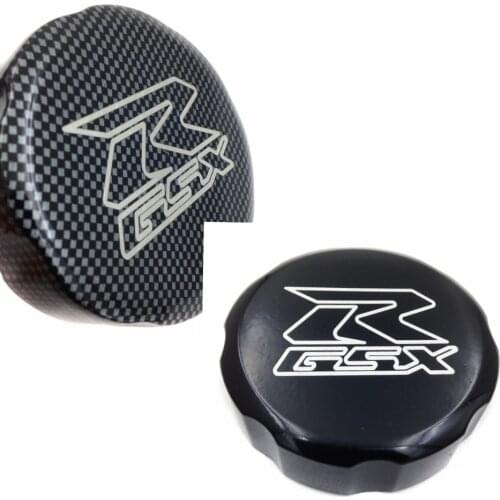 Aftermarket free shipping motorcycle parts Carbon Billet Front Brake Fluid Reservoir Cap for Suzuki GSX-R GSXR 600 750 1000