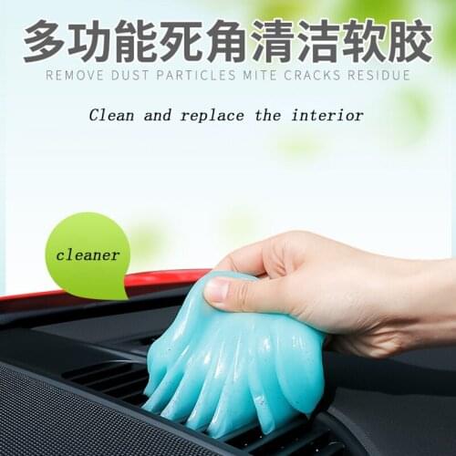 Car Cleaner Glue Panel Air Vent Outlet Dashboard Laptop Home Magic Cleaning Tool Mud Remover Car Gap Dust Dirt Cleaner Soft Gel