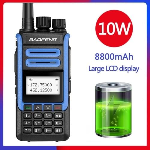 Baofeng UV-99 10W 8800mAh Walkie Talkie 10km Transreceiver 136-174/400-520MHz Ham Amateur Radio Upgrade UV-5R Two Way Radio
