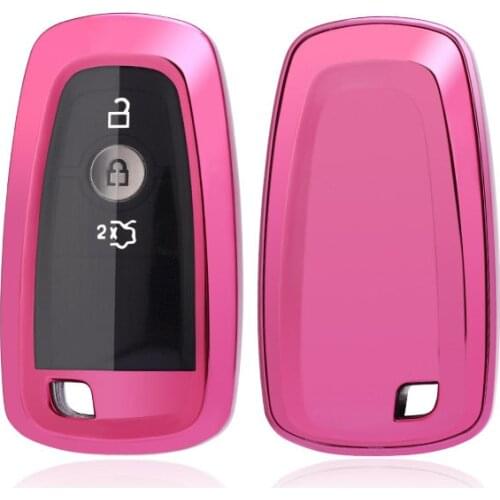 TPU Car Key Cover Key Case For Ford Focus Fiesta Mondeo Kuga Escape Fusion Mustang Explorer Edge Ecosport Ring Accessories