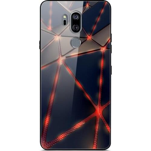 Case For LG G7 ThinQ For G7 Fit For G7 One Phone Case Tempered Glass Hard Back Phone Cover Bumper Series 2