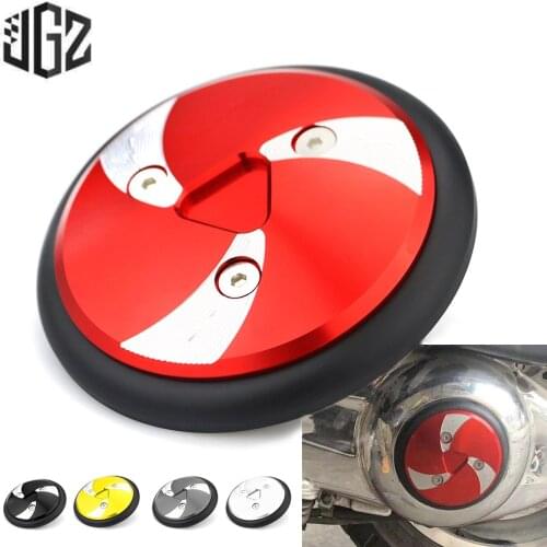 Motorcycle Transmission Cover Turning Round Decorated Guard Side Pad for VESPA GTS 250 300 2013 - 2017 2018 KYMCO SRMAX 250 300
