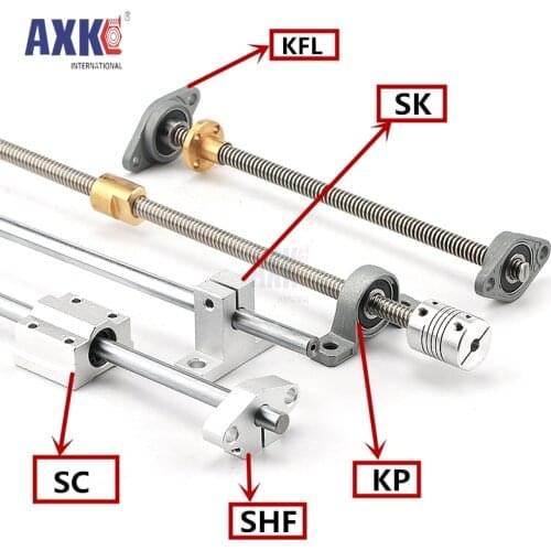 Linear motion bearing slide unit zinc alloy seat Vertical diamond KP / KFL08 000 001 002 003 004 005 006 007 SC8UU SK8 SK10